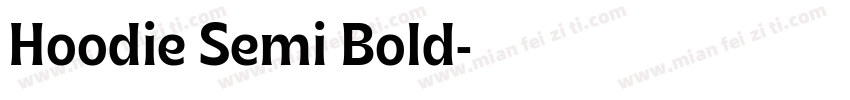 Hoodie Semi Bold字体转换